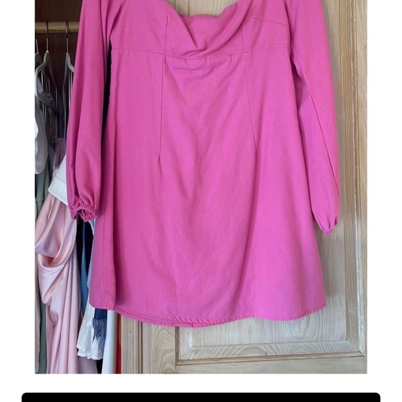 Princess Polly Long Sleeve Hot Pink Mini Dress - Picture 2 of 2